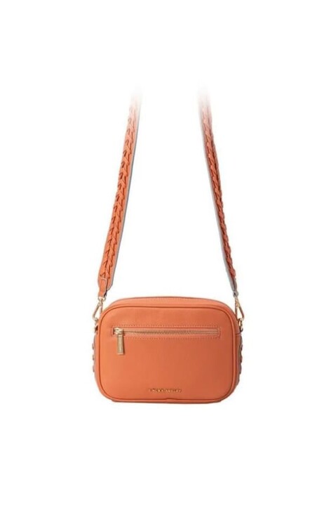Kadın Örgü Askılı Çapraz Çanta - Turuncu 