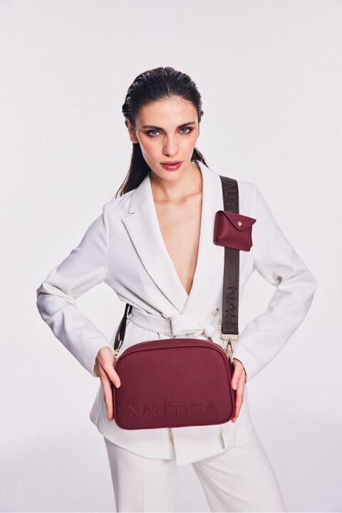 Kadın Postacı Çantası - Bordo 