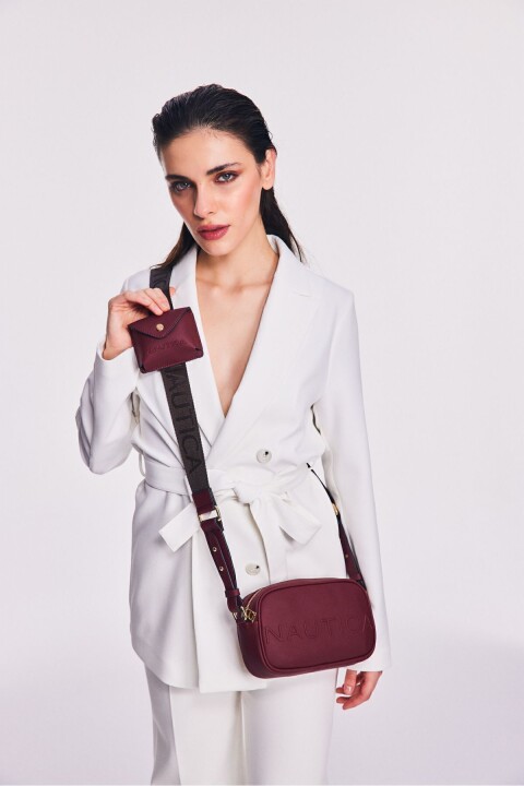 Kadın Postacı Çantası - Bordo 