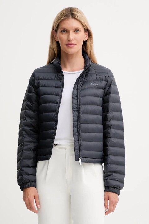 Kadın Regular Fit Dik Yaka Hafif Şişme Mont - Lacivert 