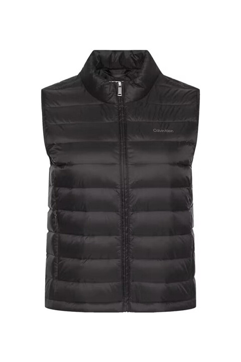 Kadın Regular Fit Dik Yaka Hafif Şişme Yelek - Siyah 