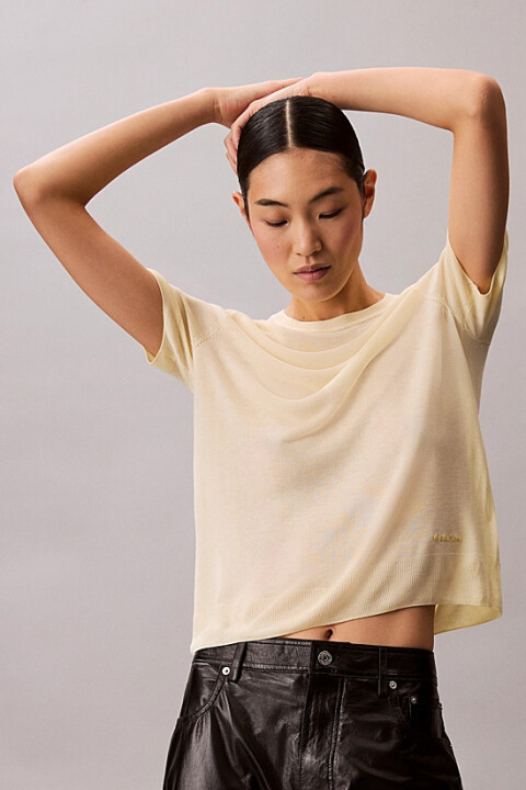 Kadın Regular Fit İnce Örgü Viskon Kazak - Krem 