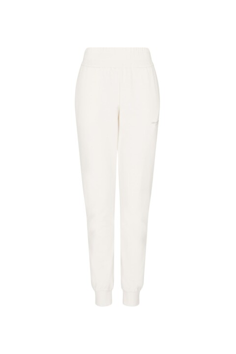 Kadın Regular Fit Logolu Jogger Eşofman Altı - Krem 