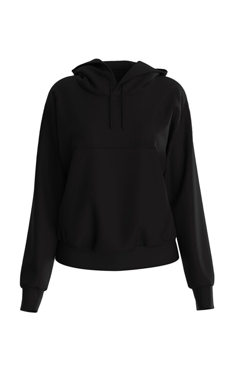 Kadın Rgıne 4G Arkası Desenli Kapüşonlu Sweatshirt - Siyah 