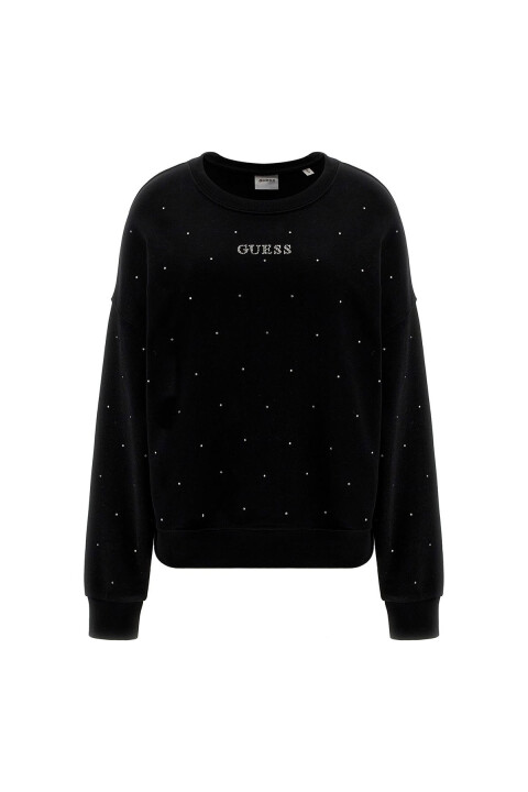Kadın Rhinestones CN Sweatshirt- Siyah 