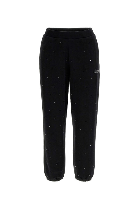 Kadın Rhinestones Jogger Eşofman Altı - Siyah 