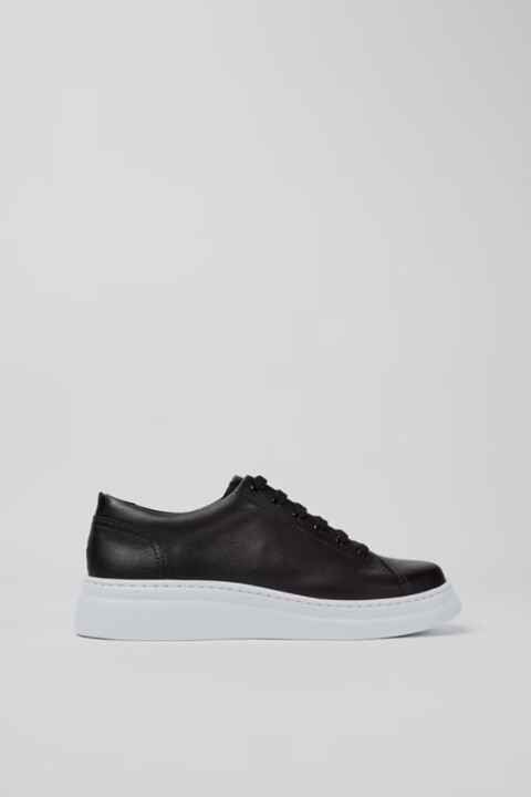 Kadın Runner Up Deri Sneaker - Siyah 