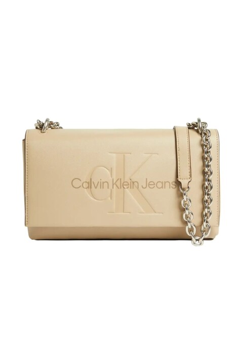 Kadın Sculpted Flpat Omuz Çantası - Gri 