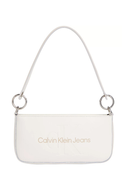 Kadın Sculpted Shoulder Pouch25 Mono Omuz Çantası-Ekru 