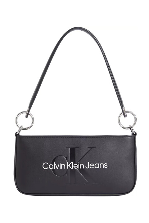 Kadın Sculpted Shoulder Pouch25 Mono Omuz Çantası-Siyah 