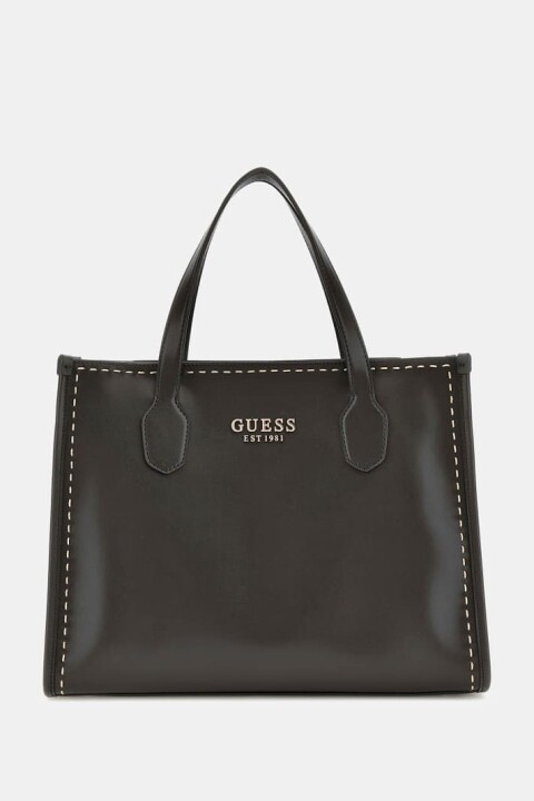 Kadın Silvana Dikişli Çanta - Siyah 