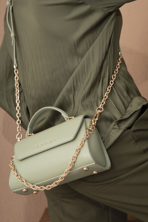 Kadın Sly Kırınkıl El Çantası - Yeşil 