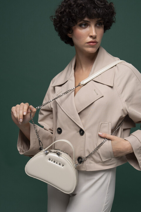 Kadın SLY Omuz Çantası - Bej 