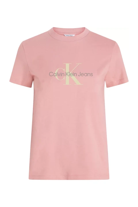 Kadın Ss Monologo Crewneck T-Shirt - Pembe 