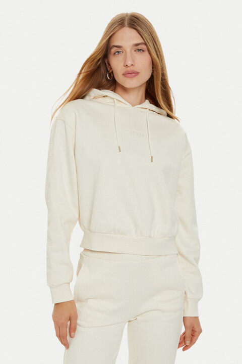 Kadın Stacıe Kapüşonlu Sweatshirt - Beyaz 