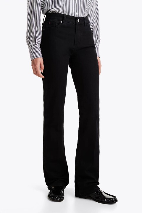 Kadın Th Bootcut Orta Bel Jeans - Siyah 