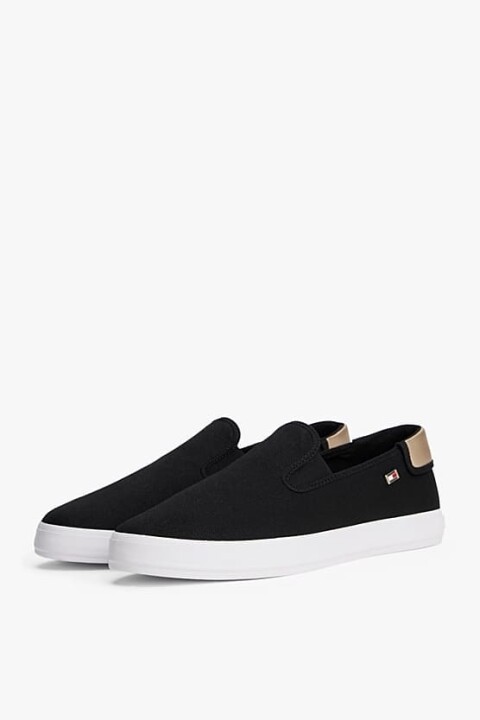 Kadın Th Canvas Slip-On Sneakers - Siyah 