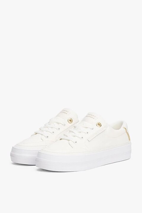 Kadın Th Essential Contrast Trim Sneakers - Ekru 