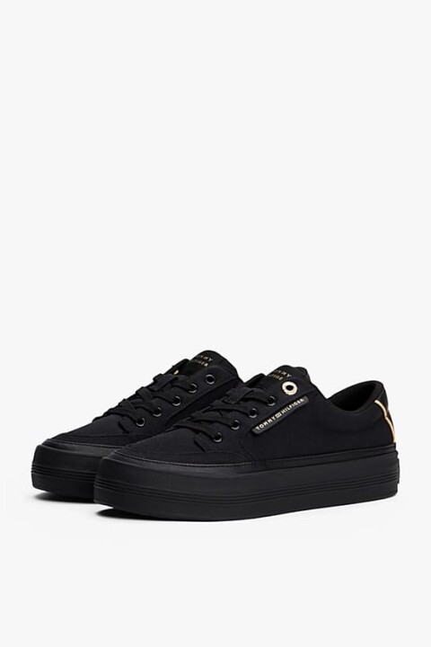 Kadın Th Essential Contrast Trim Sneakers - Siyah 