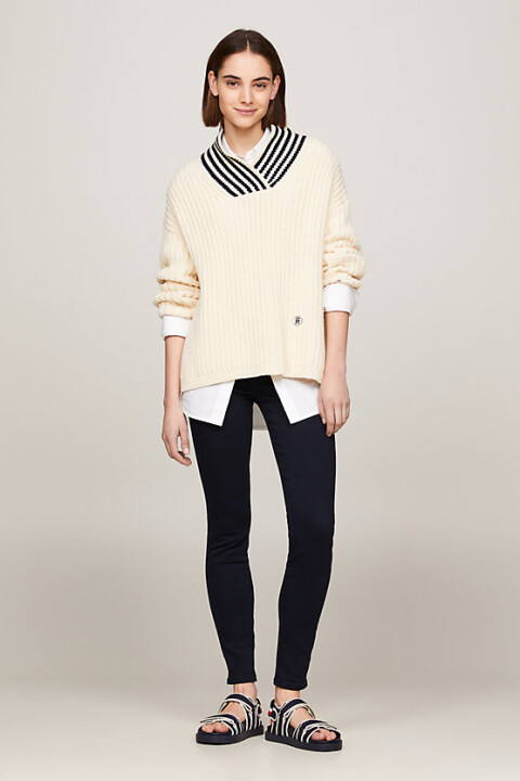 Kadın Th Flex Como Yüksek Bel Skinny Jean Pantolon- Lacivert 