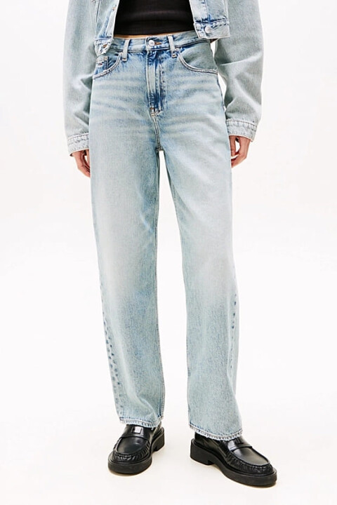 Kadın Th Layla Yüksek Bel Düz Paça Jeans - Açık Mavi 