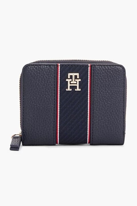 Kadın Th Monogram Fermuarlı Cüzdan - Lacivert 