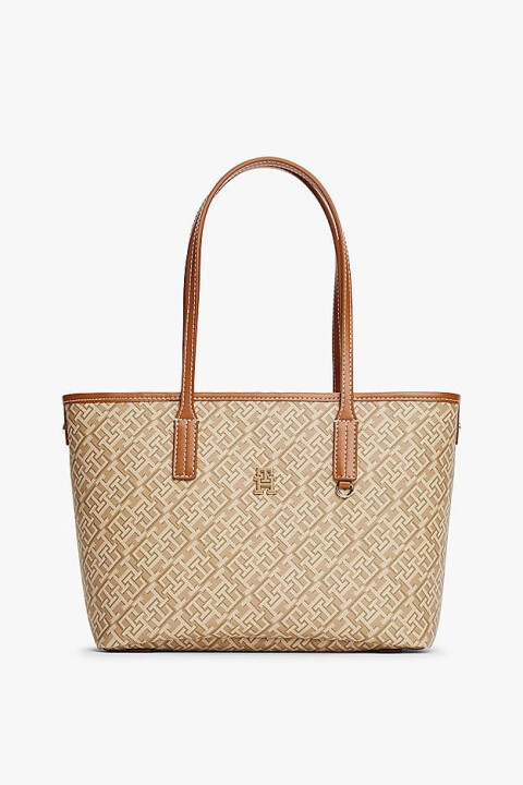 Kadın Th Monoplay Mini Tote Çanta - Kahverengi 