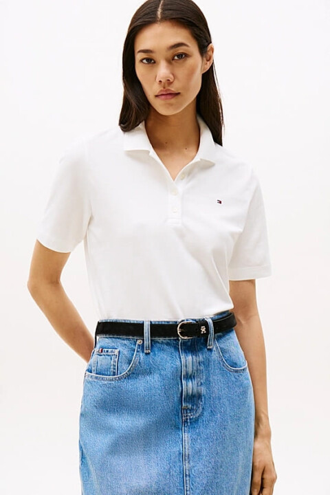 Kadın Th Pique 1985 Polo T-Shirt - Ekru 