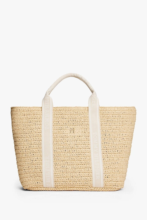 Kadın Th Spring Logo Tote El Çantası - Krem 