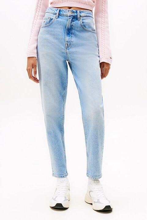 Kadın Th Yüksek Bel Mom Jeans - Açık Mavi 