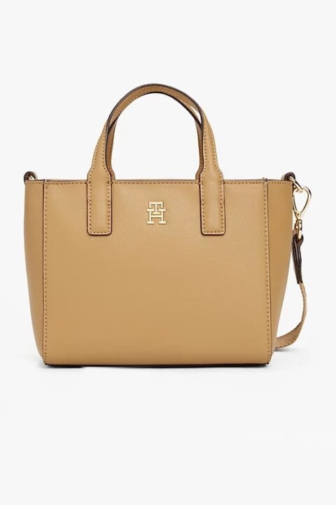 Kadın Th Yumuşak Logo El Çantası - Bej 