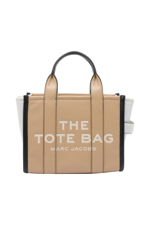 Kadın The Colorblock Small Tote Bag El Çantası - Bej 