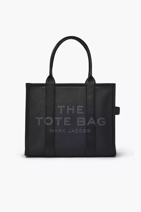 Kadın The Leather Large Tote Bag Tote Çanta - Siyah 