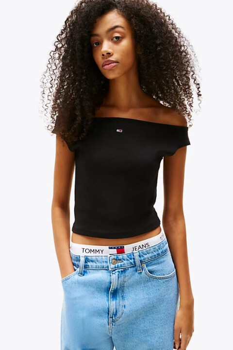 Kadın Tjw Boat Neck T-Shirt - Siyah 