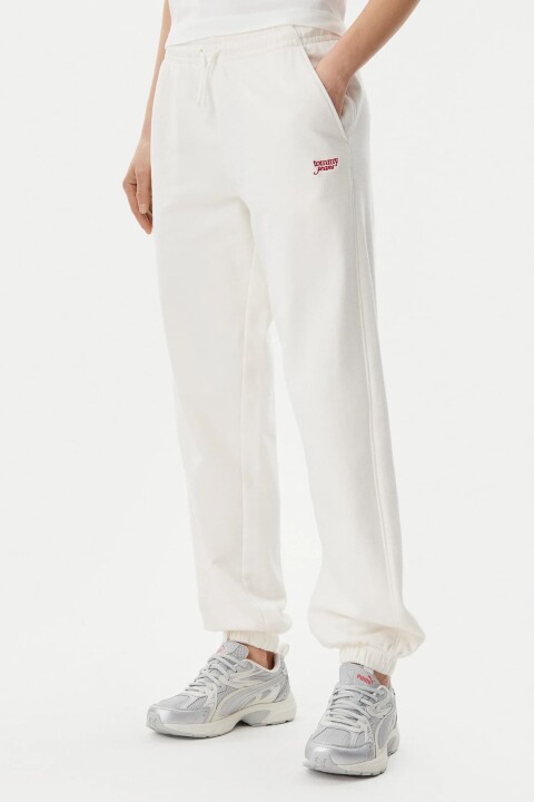 Kadın Tjw Casual Rahat Eşofman Altı - Beyaz 