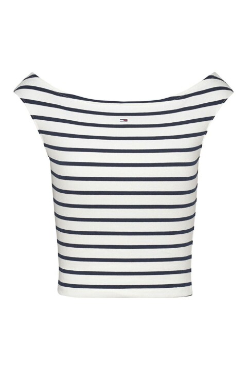 Kadın Tjw Çizgili T-Shirt - Lacivert 