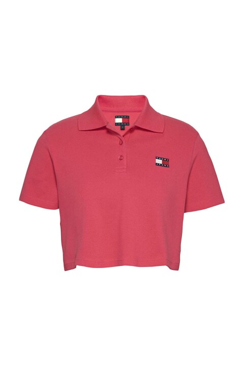 Kadın Tjw Crop Polo T-Shirt - Pembe 