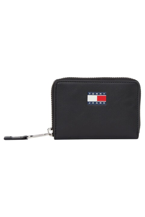 Kadın Tjw Fermuarlı Küçük Cüzdan - Siyah 