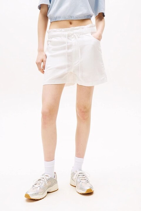 Kadın Tjw Linen Pamuklu Şort - Ekru 