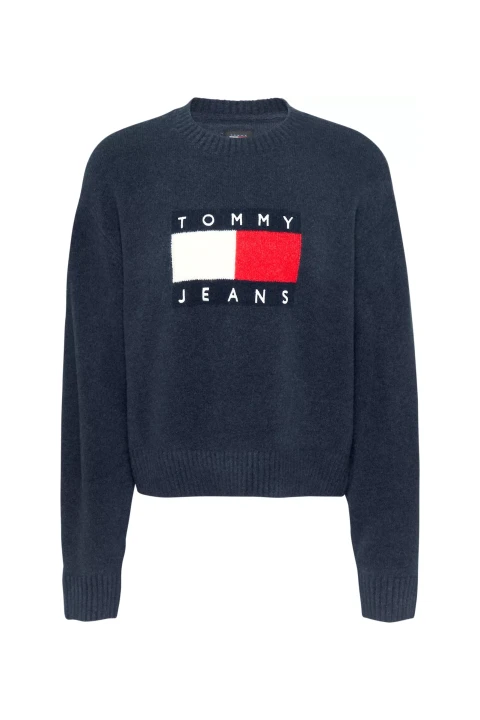 Kadın Tjw Melange Flag Sweater Ext Kazak-Lacivert 