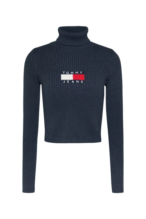 Kadın Tjw Melange Trtlnck Flag Kazak-Lacivert 