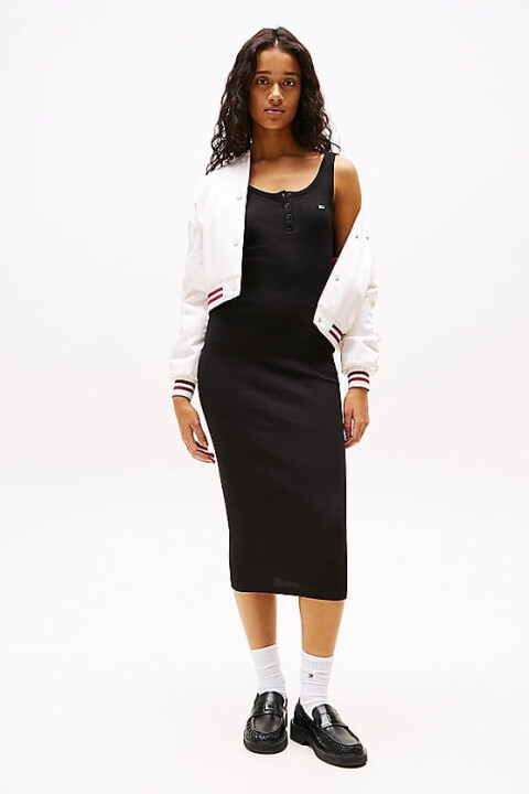 Kadın Tjw Midi Boy Dar Elbise - Siyah 