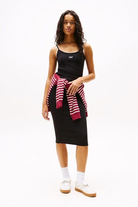 Kadın Tjw Midi Elbise - Siyah 