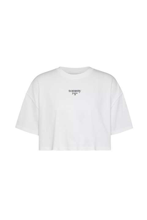 Kadın Tjw Ovs Crp Ess Logo 1 Ss Crop-Beyaz 