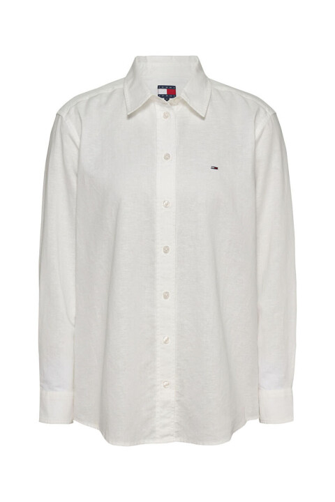 Kadın Tjw Relax Linen Gömlek - Ekru 