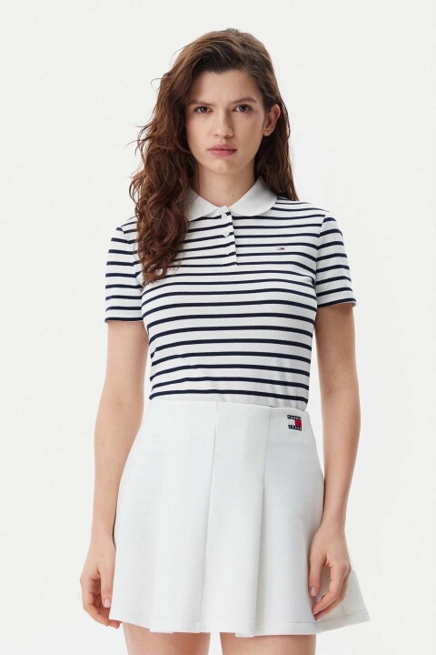 Kadın Tjw Slim Fit Polo T-Shirt - Lacivert 