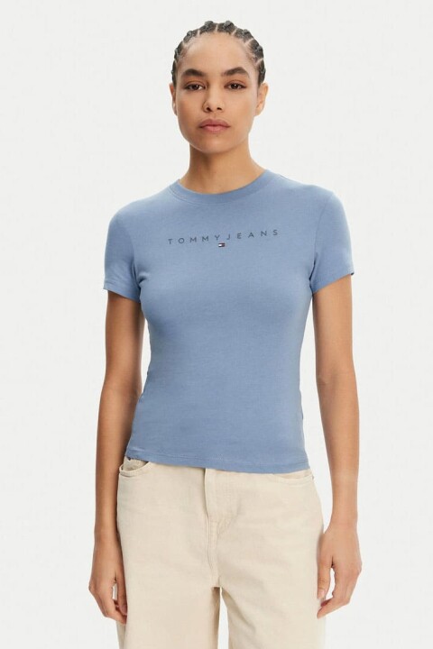 Kadın Tjw Tonal Linear T-Shirt - Mavi 