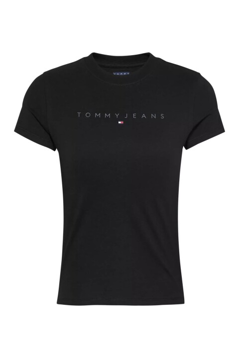 Kadın Tjw Tonal Linear T-Shirt - Siyah 