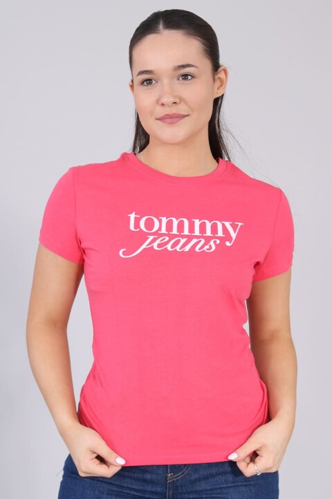 Kadın Tjw Yazı Logo T-Shirt - Pembe 