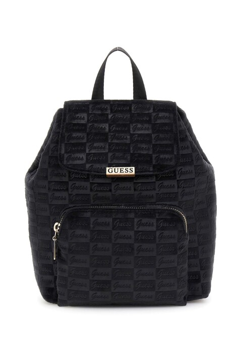 Kadın Velvet Aktif Sırt Çantası - Siyah 